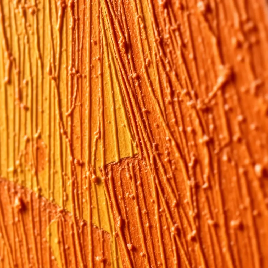 Close-up of paint surface