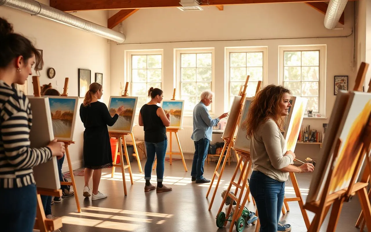 Weekend workshop — eight brave souls.